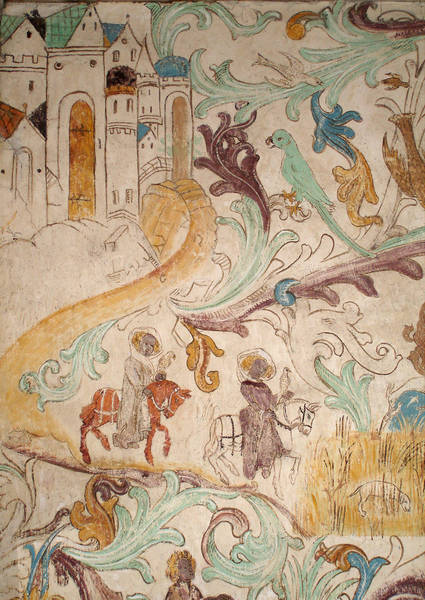 Schleier und Haube – mittelalterliche Kopfbedeckungen auf Fresken in Schwaz (um 1475 )