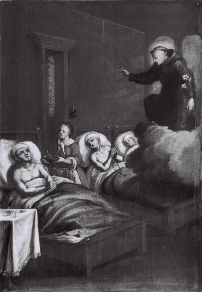 Antonius von Padua – ein Heiliger als Tröster der Kranken auf einem Bilderzyklus (um 1709)