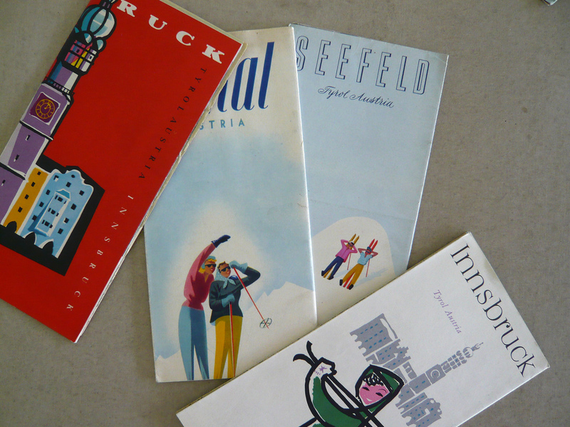 Tourismusprospekte für Tirol – Kunst des Werbens von Arthur Zelger  (ab 1950)