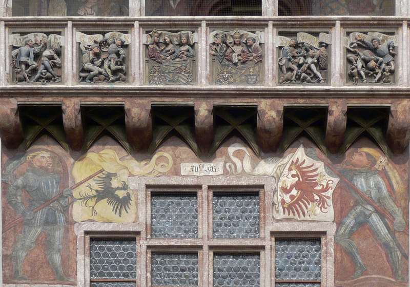 Moreskentänzer am Goldenen Dachl in Innsbruck – ein fürstlich Kurzweil  (um 1500)