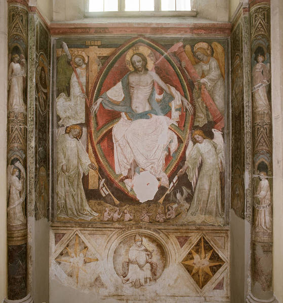 Chorfresken in der Salvatorkirche in Hall in Tirol – wer ist der Papst? (um 1406    )