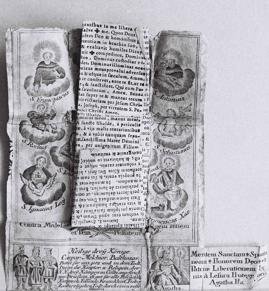 Breverl – Miniatur-Devotionalie in Form von Druckgrafik (um 1635)
