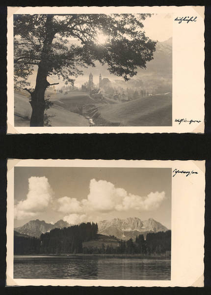 Postkartenfotografie der Familie Angerer aus Schwaz (ab 1904)