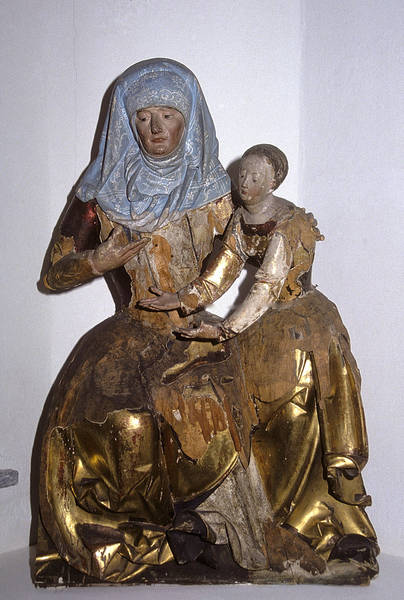 Anna selbdritt – plastisches Andachtsbild mit Anna, Maria und dem Jesuskind (1515 – 1520)